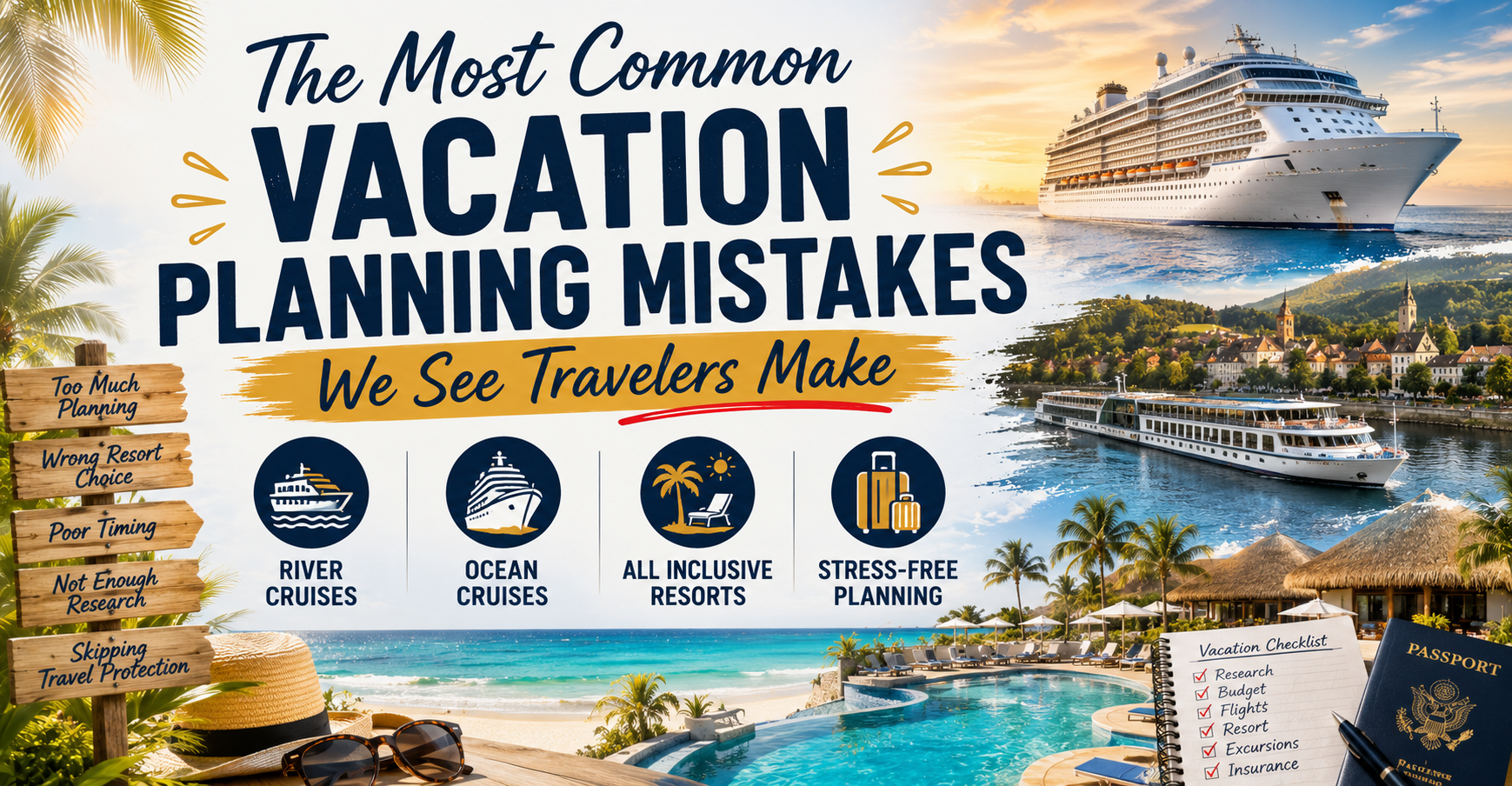 The Most Common Vacation Planning Mistakes We See Travelers Make
