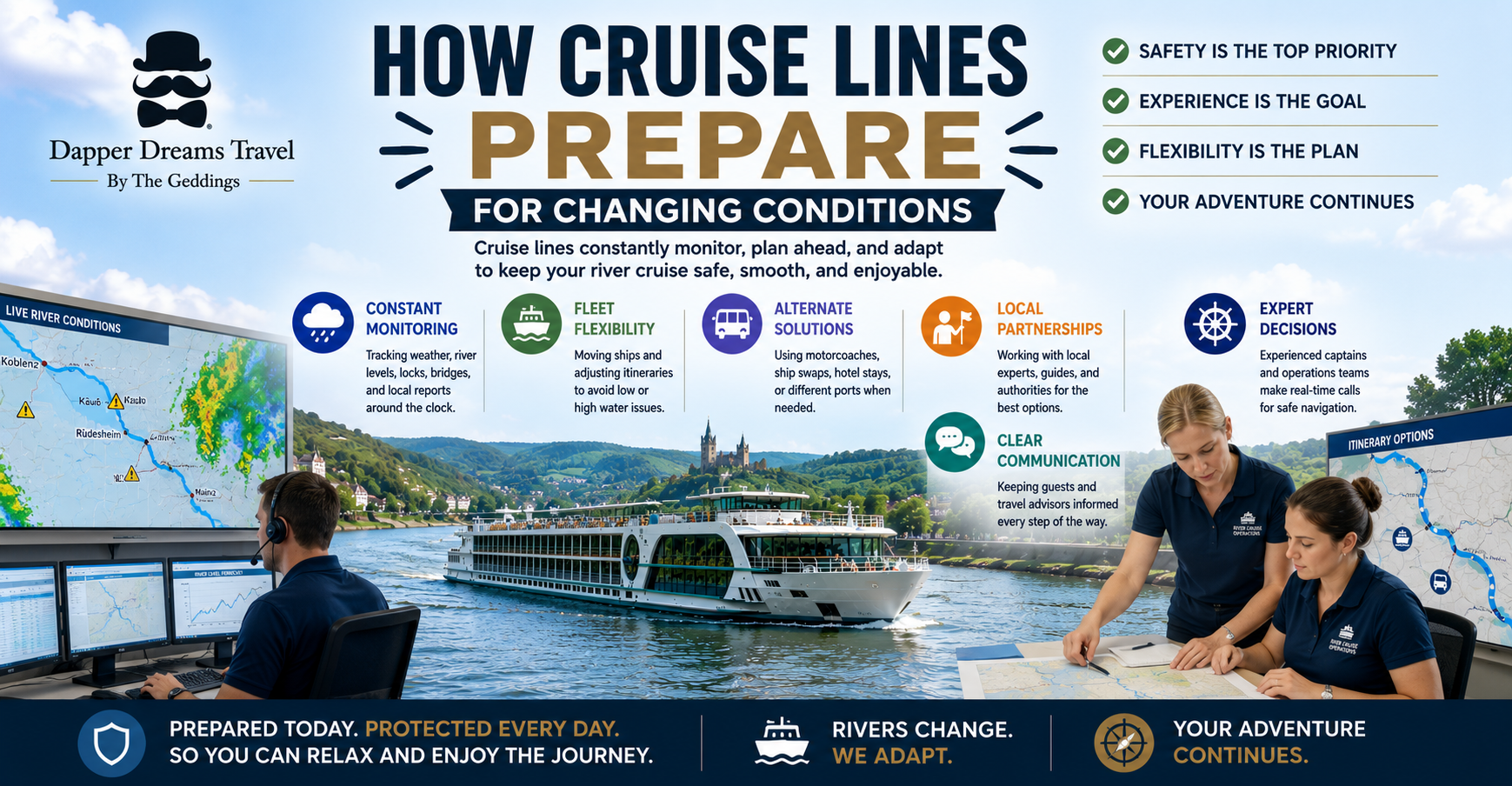 How Cruise Lines Prepare for Changing Conditions